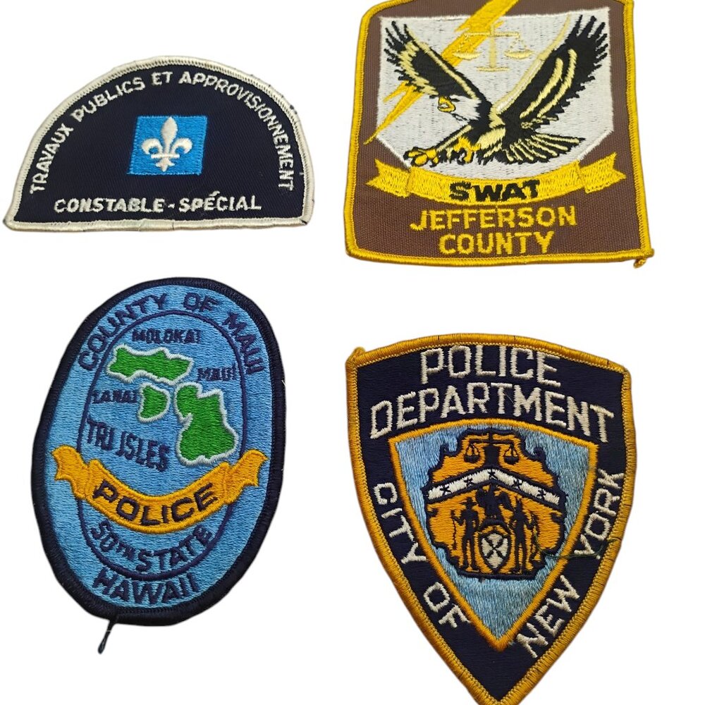 Vintage Sheriff Patches LOT Hawaii Swat Team Canada Constable Police New York